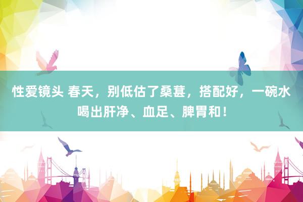 性爱镜头 春天，别低估了桑葚，搭配好，一碗水喝出肝净、血足、脾胃和！